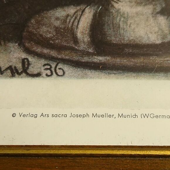 Hummel Framed Art Print with Gold Frame 1983 Official Price Guide to Hummel's - Picture 5 of 11